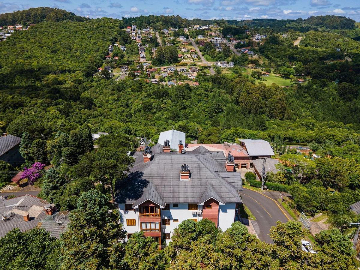Cristo Rei 302 - Apartamento Em Gramado - Vista Para O Vale Apartamento Exterior foto